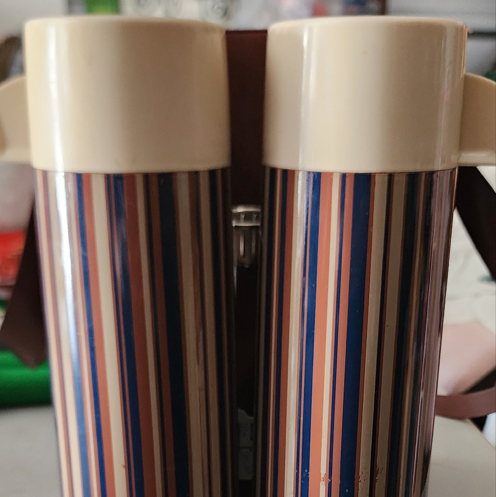 Vintage Alladin thermos's with carrying bag